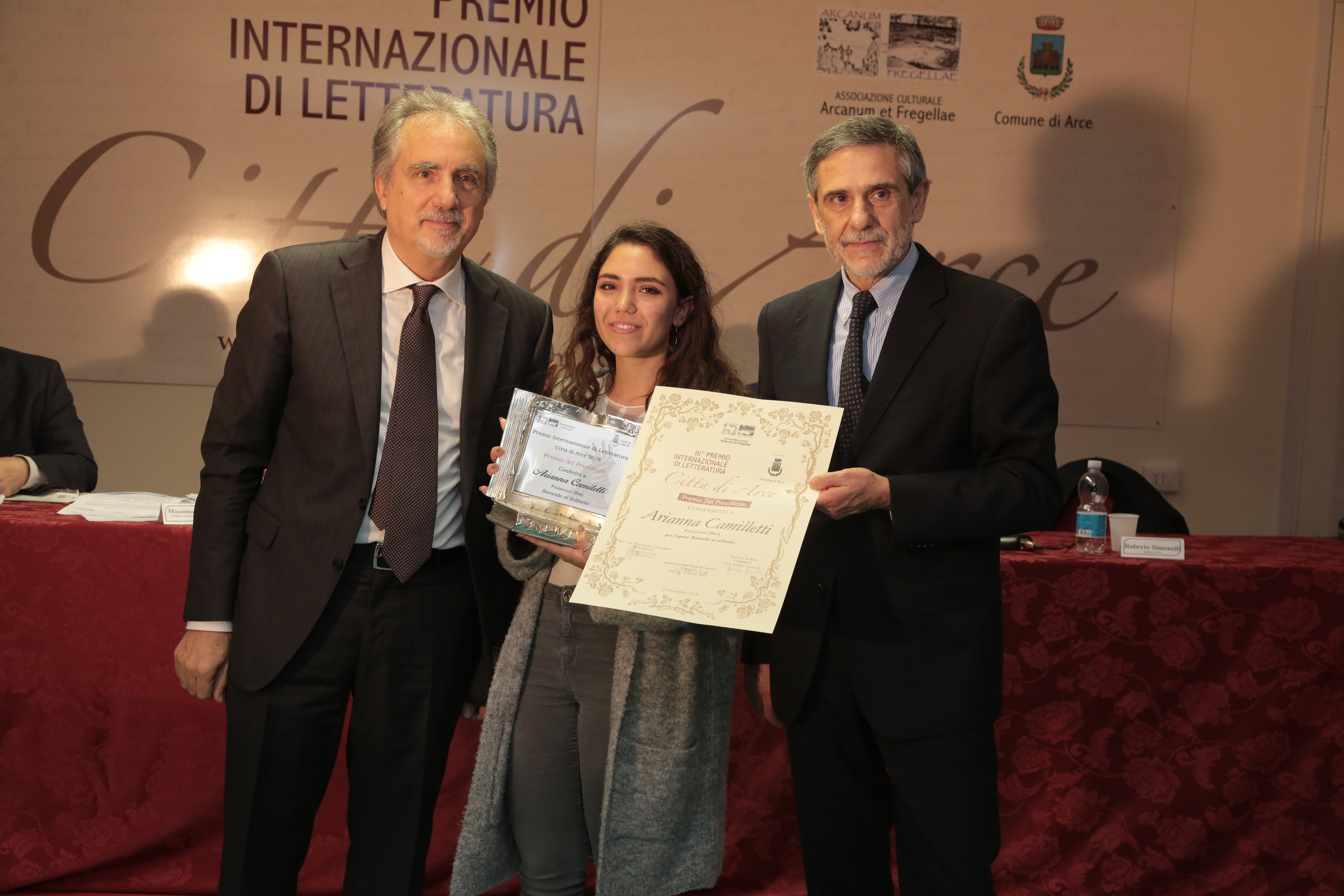 Premio del presidente ad Arianna Camilletti